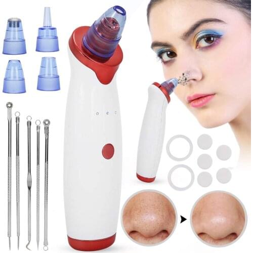 Blackhead Remover Face Deep Nose Cleaner T Zone Pore Acne Pimple Removal Vacuum Suction Facial Diamond Beauty Clean Skin Tool