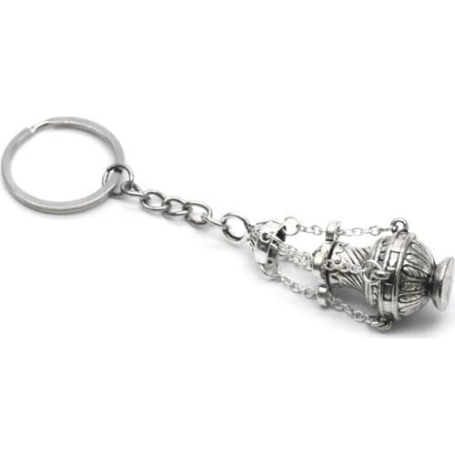 Christian Incense Burner Keychain Religious Key Ring Bag Car Pendant Keyfob Gift