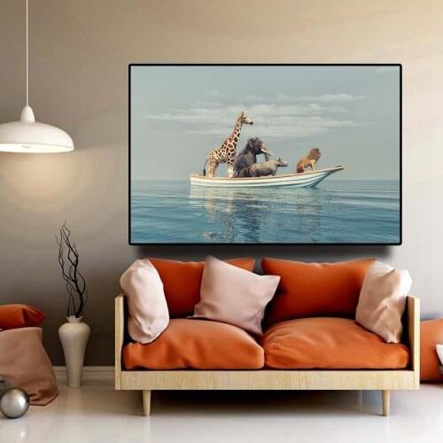 Wild Africa Tiger Animal Art Canvas Painting Posters and Prints Cuadros Wall Art Picture for Living Room Decor