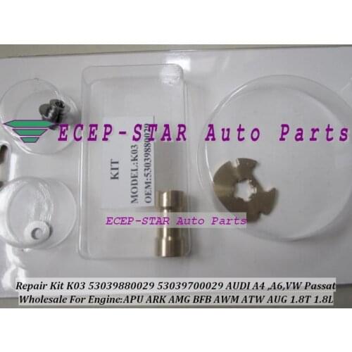Free Ship Turbo Repair Kit rebuild K03 29 53039880029 53039700029 058145703J N For AUDI A4 A6 VW Passat B5 APU ARK BFB 1.8T 1.8L