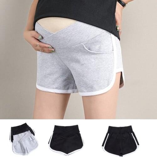 Summer Women Maternity Short Pants Pregnancy Shorts Pregnant Low-waisted Leisure Sport Plus Size Pantalon Pants Women Clothes