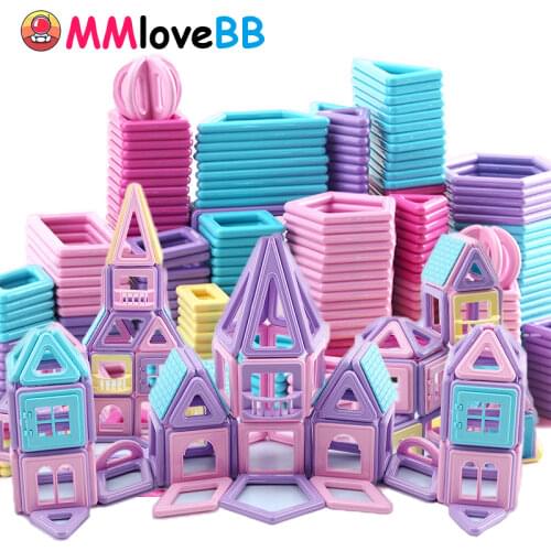 Magnetic Building Blocks Big Size Model Building Bricks Construction Magnet Blocks Designer Educational Toys for Children Gifts