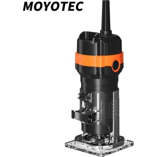 MOYOTEC 470W 28000rpm Wood Electric Trimmer Carving Machine Wood Router Electric Woodworking Trimming Machine