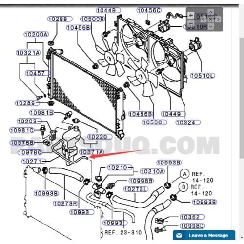 Pay kettle water pipe for Mitsubish i LANCER OEM: 1375A066