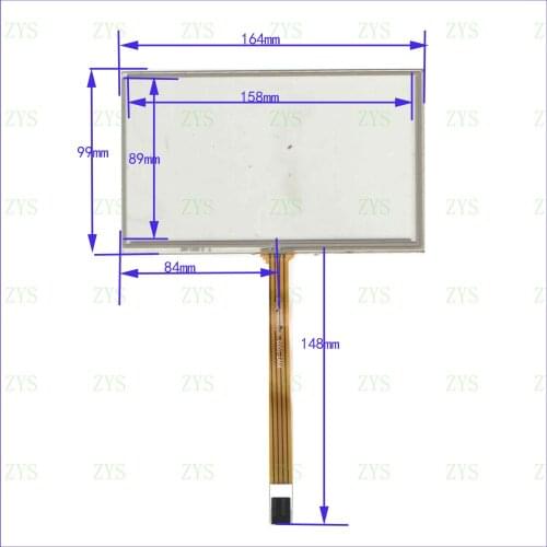 ZhiYuSun XWT1005 this is compatible 164*99MM Contact point up 7inch Touch sensor glass Resistance screen 164*99 XWT 1005