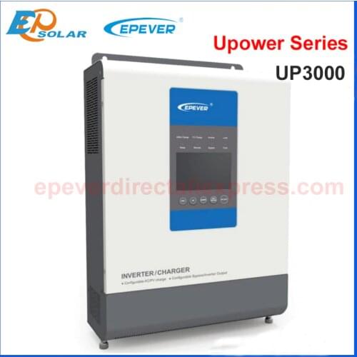 Off Grid Tie EPEVER UPower series Inverter built in MPPT Solar charger controller 48V 24V charger AC output 220V 230V UP3000