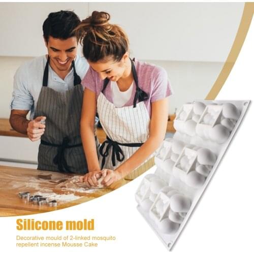 6 Cavity Cloud Shape Mould Chiffon Cake Bread Handmade Silicone Mold Bakeware Reusable Mousse Gadget for Dessert Shop