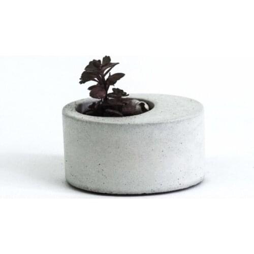 Silicone Molds Oval Combination of Miniature Flower Machine Multi - Meat Cement 3d Pot Design Personalized Creative Mold Moulds