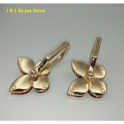 2pcs/ 10pcs high-quality zinc alloy handbags butterfly shape shoulder strap link buckle bag handle metal accessories