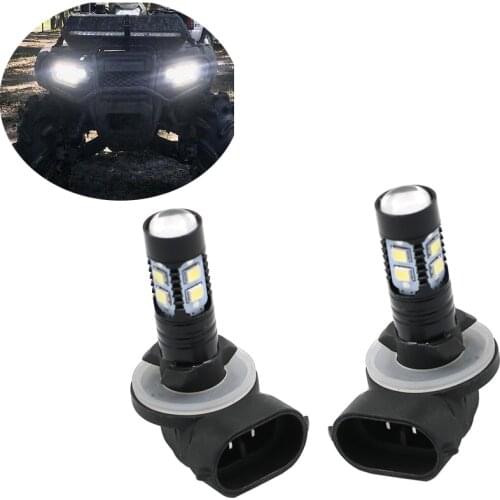2Pcs LED Headlight Bulb for Honda UTVs Pioneer 500 700 2 Pack White SYJIIP 6000k