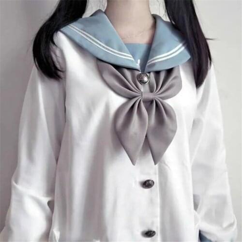 Japanese Preppy Style Jk Uniform Kawaii Sailor Collar White Tops Blue Mini Pleated Skirt Spring Autumn Sweet Cute Women Clothing