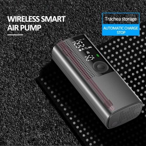 120PSI Bicycle Air Pump Rechargeable Tire Inflator Pump Portable High Prelssure Wireless Eectric Air Pump For Car Bike Tire Ball