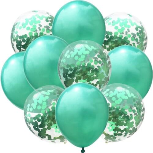 10pcs/lot Mix Rose Gold Confetti Balloons Birthday Party Decoration Kids Adult Metallic Balloon Helium Ball Wedding party Decor
