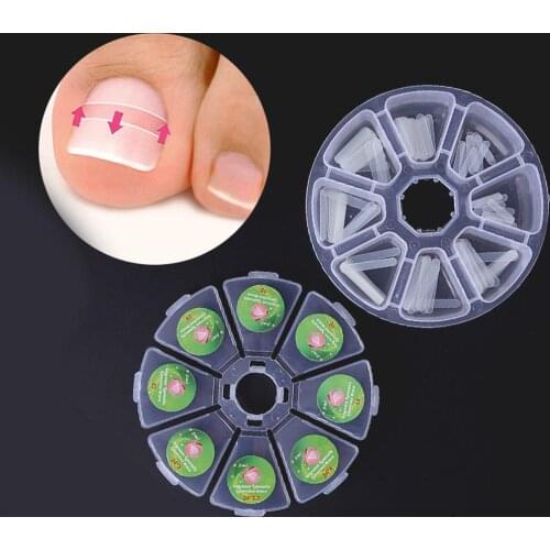 100pcs/box Ingrown Pedicure Toenail Straightening Clip Toe Nail Sticker Brace Toenials Thick Correction Patch Foot Care Tools