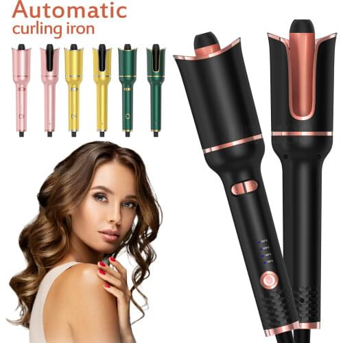 2021 Automatic Spiral Waver Hair Curler Electric Rotating Air Curler Hair Curling Iron Ceramic Curling Wand Tongs For All Hair