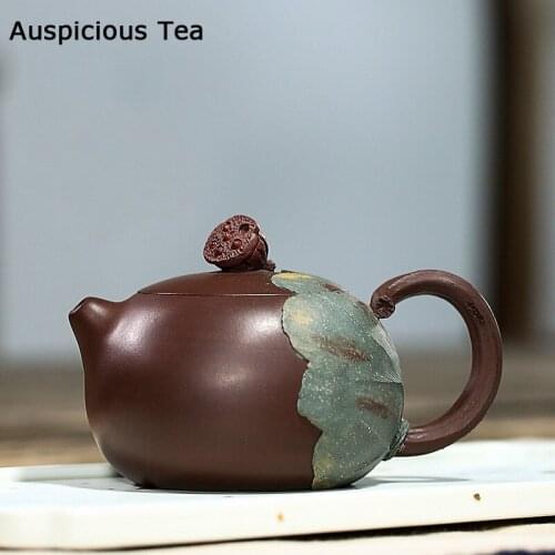 220ml Boutique Yixing Purple Clay Tea Pot Raw Ore Zhu Mud Xishi Teapots Home Zisha Beauty Kettle Chinese Tea Set Supplies