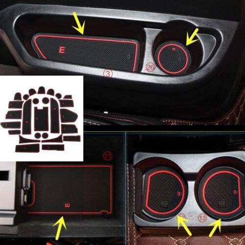 24 pcs Cup Mat Gate Slot Mat For Ford Explorer 2016