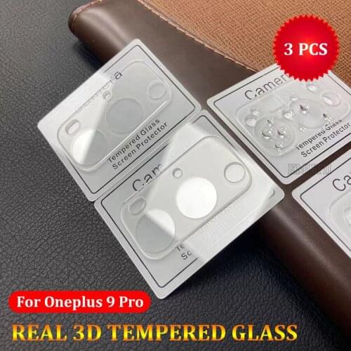 3PCS Camera Len for OnePlus 9 Pro Tempered Glass Protective Real 3D Camera Glass Screen Protector OnePlus9 One Plus 9Pro Lens