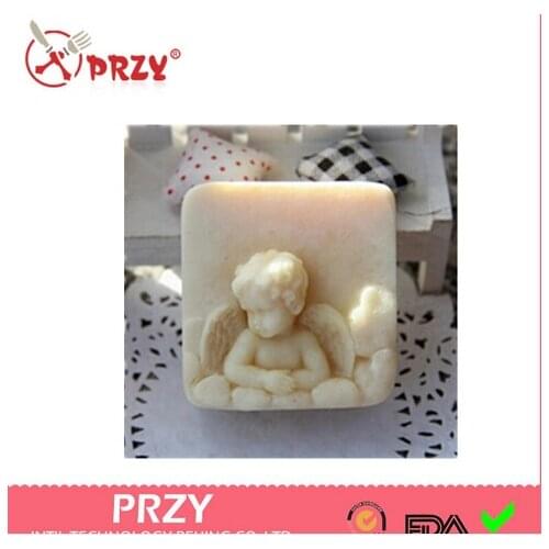 3D Soap Mold Cake Decoration Manual Soap Mold Aroma Stone Molds Modelling Silicon Quite Baby Angel /lying Baby Moulds PRZY