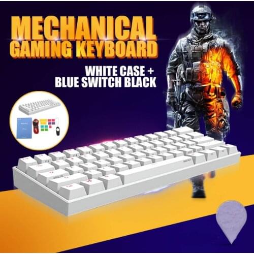 60% Mechanical Keyboard Bluetooth 4.0 Type-C RGB 61 Keys Mechanical Gaming Keyboard Cherry Switch Gateron Switch