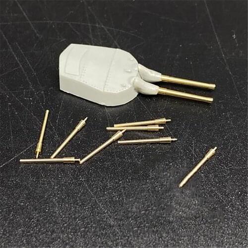 8pcs/set Mini 380MM Metal Barrel for 1/700 British Hood Queen Battleship Model Upgrade Parts