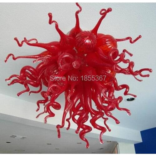 Free Shipping Brilliant Modern Lighting Wedding Art Deco Lamp Pure Red