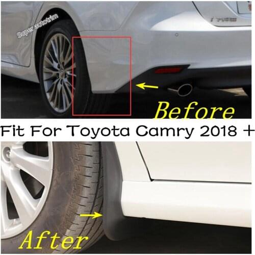 Lapetus Car Mud Flaps Mudguard Splash Flaps Fender Mudflaps 4PCS Plastic For Toyota Camry 2018 - 2021 Exterior Accessories