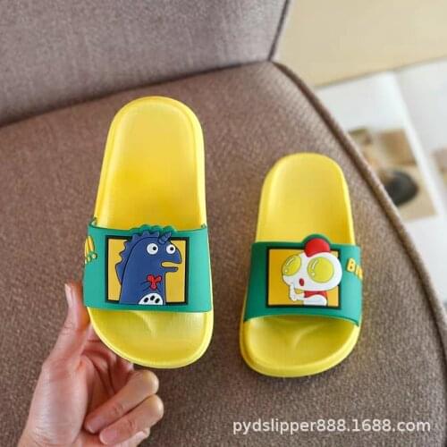 Childrens Summer Indoor Non-Slip Slippers Bath Soft Bottom Cute Men and Women Baby Sandals New Style Childrens Slippers