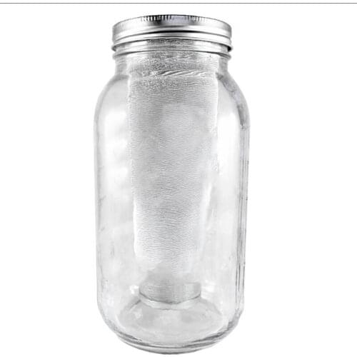 Cold Coffee Maker Coffee Filters for Wide Mouth Mason Jar Stainless Steel Ultra Fine Mesh Tea with Fruit Infuser Iced Coffee Mak