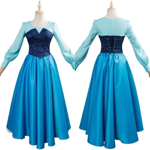 The Little Mermaid Ariel Costume Dress Gown Cosplay For Girls Halloween Carnival Costumes