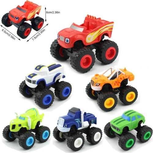 1Pc Monstere Machines Car Toys Russian Miracle Crusher Truck Vehicles Figure Blazed Toys Children Birthday Gifts Blazer Kid Toys