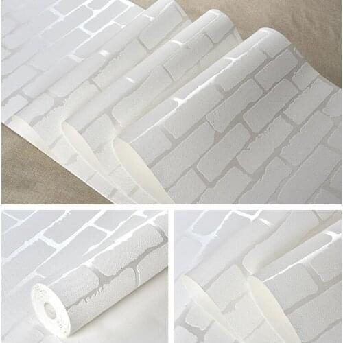 3D Brick pattern Non woven Wallpaper Retro self adhesive wall paper For Home Decoration Living Room Bedroom Wall Decor，3M-10M