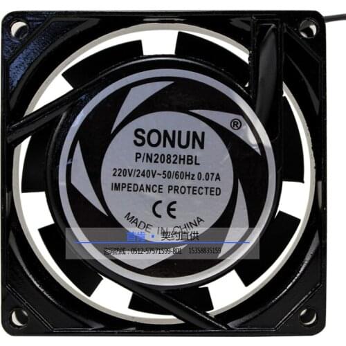NEW SUNON 2082HBL 8025 8CM ball bearing AC220V AC SF8025AT Axial cooling fan