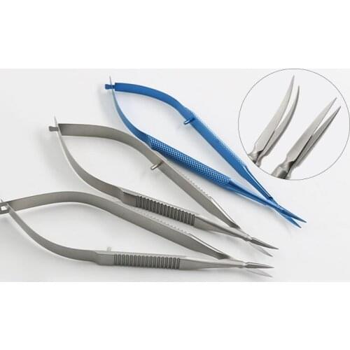 Ophthalmology Microscopic Instruments Trabecula Scissors Corneal Scissors Plastic Double Eyelid Surgery Scissors Capsular Scisso
