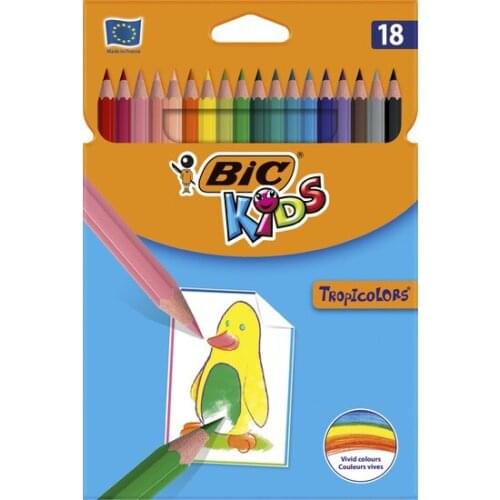 Original Bic Kids Tropicolors Dry Paint Pen 18 Color