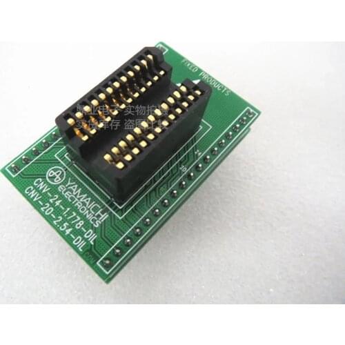 Original YAMAICHI IC Test Seat 1.778MM 24PIN aging Burning Programmer Socket Adapter