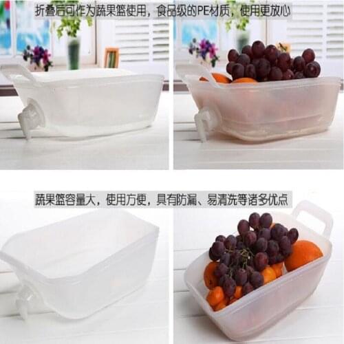 Outdoor products Multi-functional health bucket 10L self-driving tour car drinking kettle compression folding dual-purpose PE bo