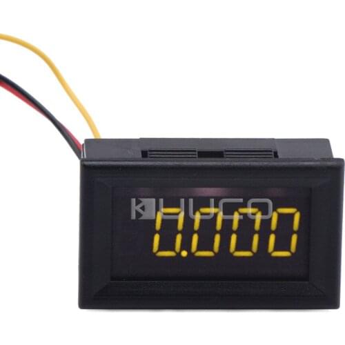 DC 0~30.000V Voltmeter/Digital Meter/Panel Meter Yellow Led display Voltage Meter DC12V 24V Power Monitor/Tester