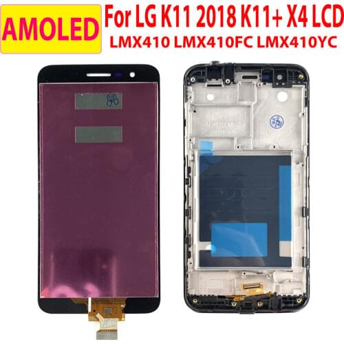 5.3" For LG K11 2018 LCD Display With Frame Touch Screen Digitizer Assembly For LG K11 Plus LCD X4 / X4+ X410E X410EOW X410FC