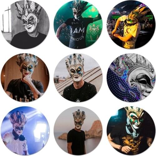 DJ Boris Brejcha Icons Pins Badge Decoration Brooches Metal Badges For Clothes Backpack Decoration
