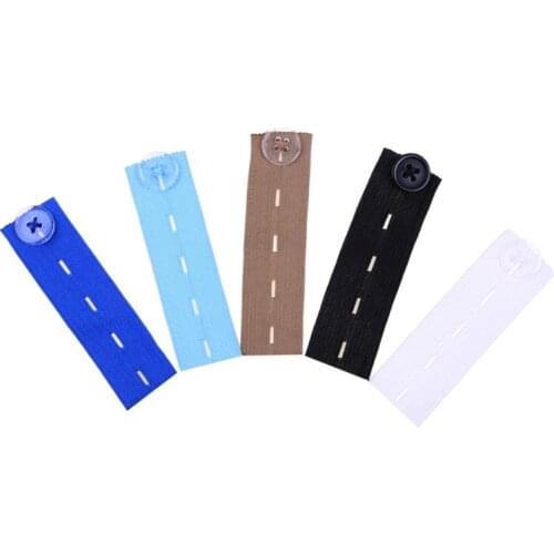 1Pc 1Pc Maternity Waistband Pants Belly Rubber Band Belt Skirt Trousers Waist Expander Buttons 4 Holes Adjustable Elastic 5
