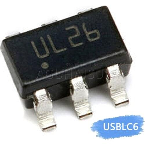 10PCS USBLC6-2SC6 USBLC6 SOT23 SOT23-6 SOT UL26 Transistor New original