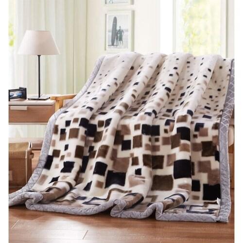 2016 Home textile Thickening Fleece Blanket Winter Soft Flano Flannel bed Sheet Brand for air sofa bedding travel Chirstmas Gift