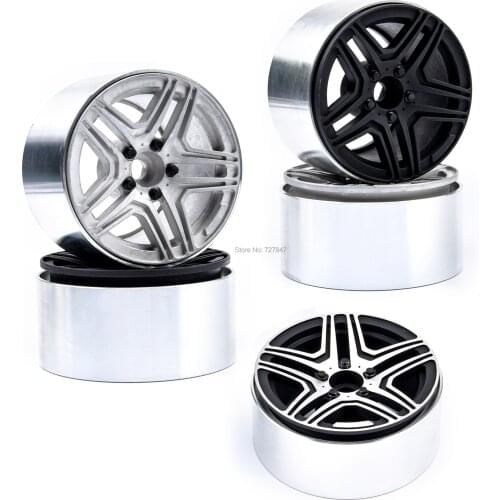 4PCS 1:10 Metal 2.2 Inch 2.2" Wheel Rim for 1/10 RC Climbing car Wheel lock SCX10 TRX-4 Simulation Mercedes