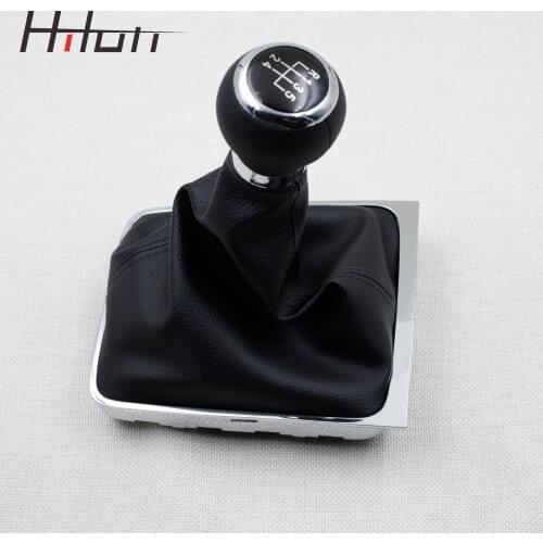5/6 Speed M Gear Shift Knob Lever Stick Gaiter Boot Cover Collar For Volkswagen VW Passat B6 2005-2011 Car Styling Accessories