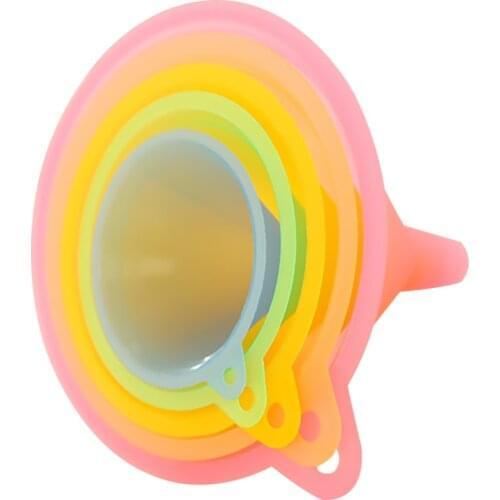 5PC Muti-function Funnel Colorful Plastic Small Medium Large Variety Liquid Oil Dispensing Home Kitchen Utensil Gadgets Tool Set