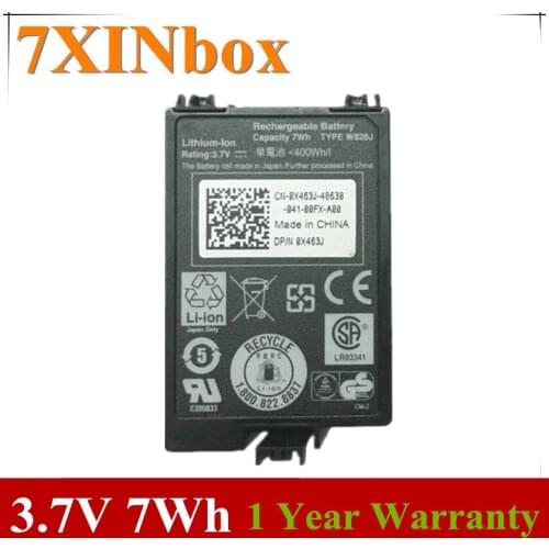 7XINbox 3.7V 7Wh X463J 0X463J H145K J321M Raid Controllers Battery For Dell PowerEdge M600 M610 M910 H700 PERC 6/i