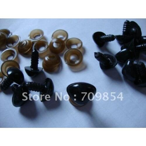 Free ship!! animal/Triangular PLASTIC NOSES PLUSH BEAR Toy with washers/18*13MM/#-TE