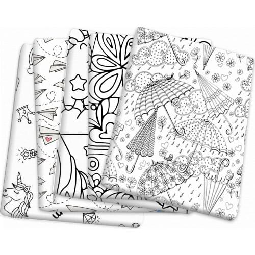 Colour Your Own Polyester Cotton Fabric for Tissue Sewing Quilting Needlework Material DIY Handmade,1Yc14571