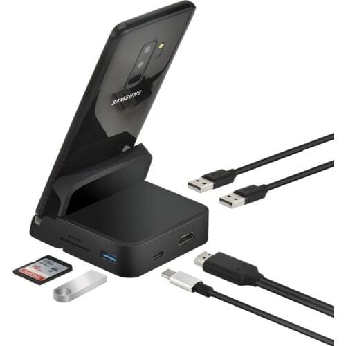8 In 1 Type C HUB Docking Station Phone Stand Dex Pad Station USB C To HDMI-compatible Dock Power Charger Kit for for Samsung